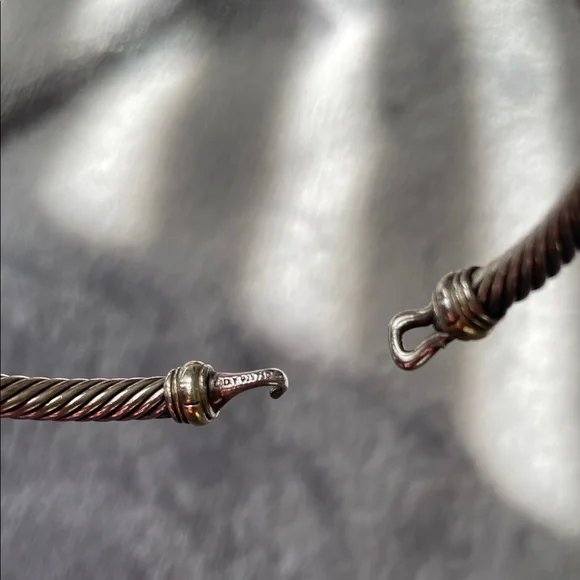 David Yurman Silver and Gold Bracelet - Picture 7 of 12
